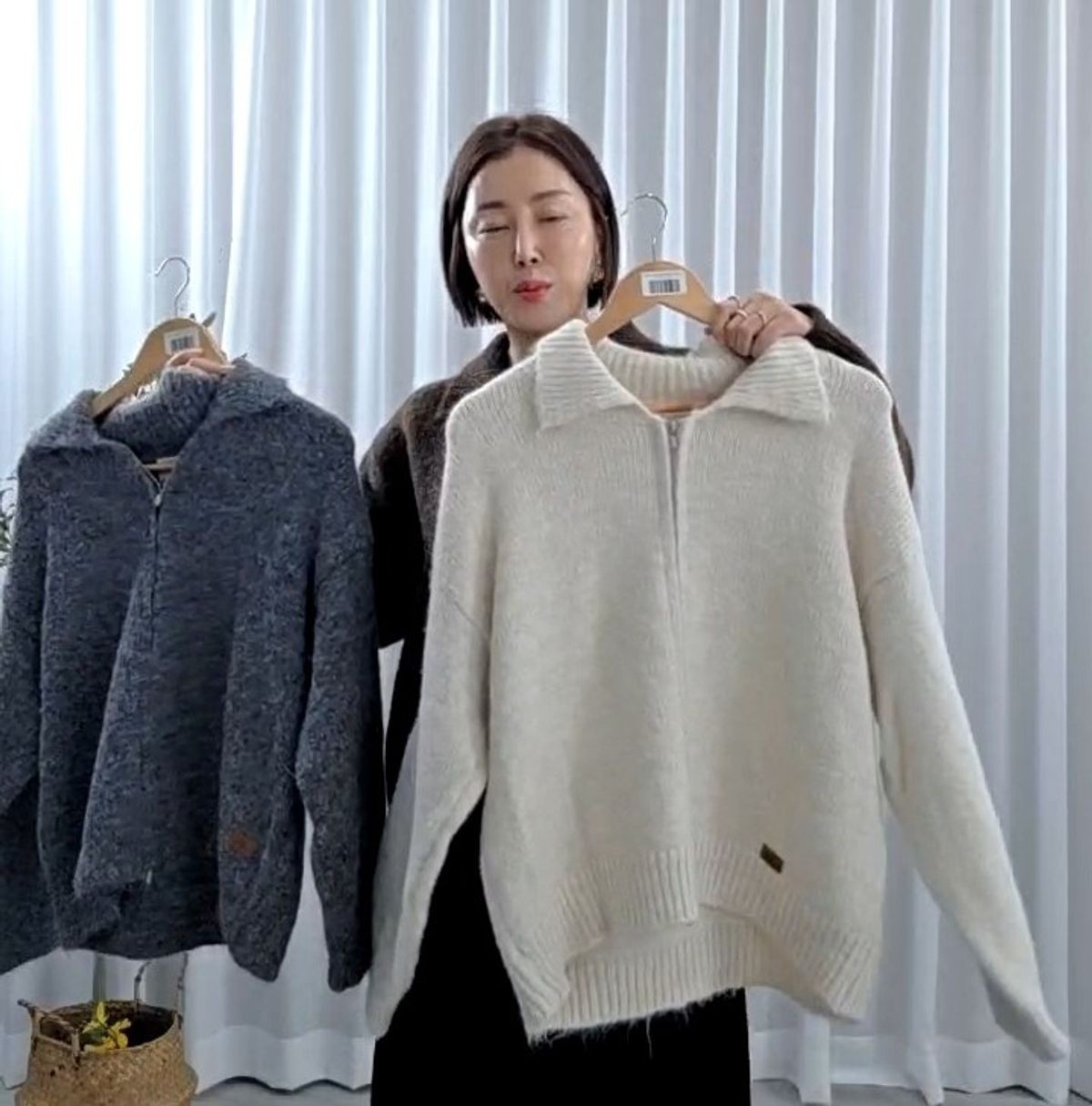 31607-더로무드양모투웨이가디건 썸네일 3
