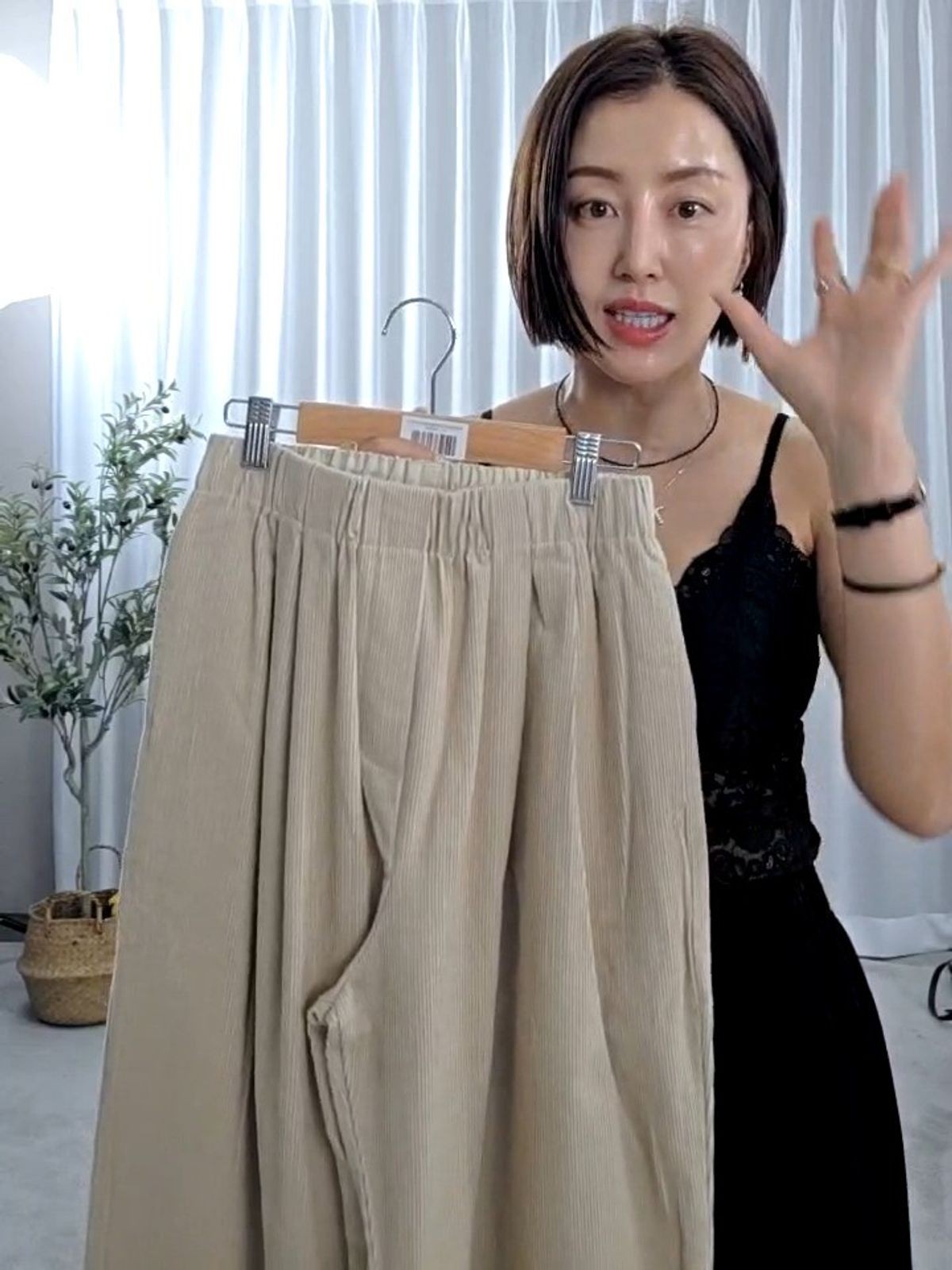 31616-핀턱예술코듀로이밴딩팬츠 썸네일 3