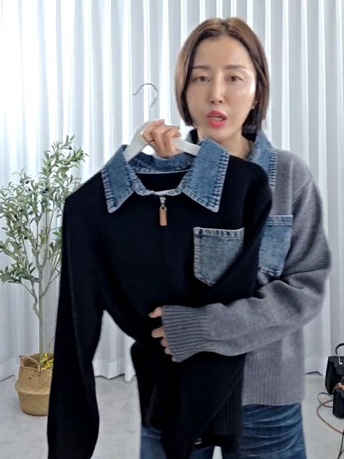 31698-한섬무드데님카라니트 썸네일 4