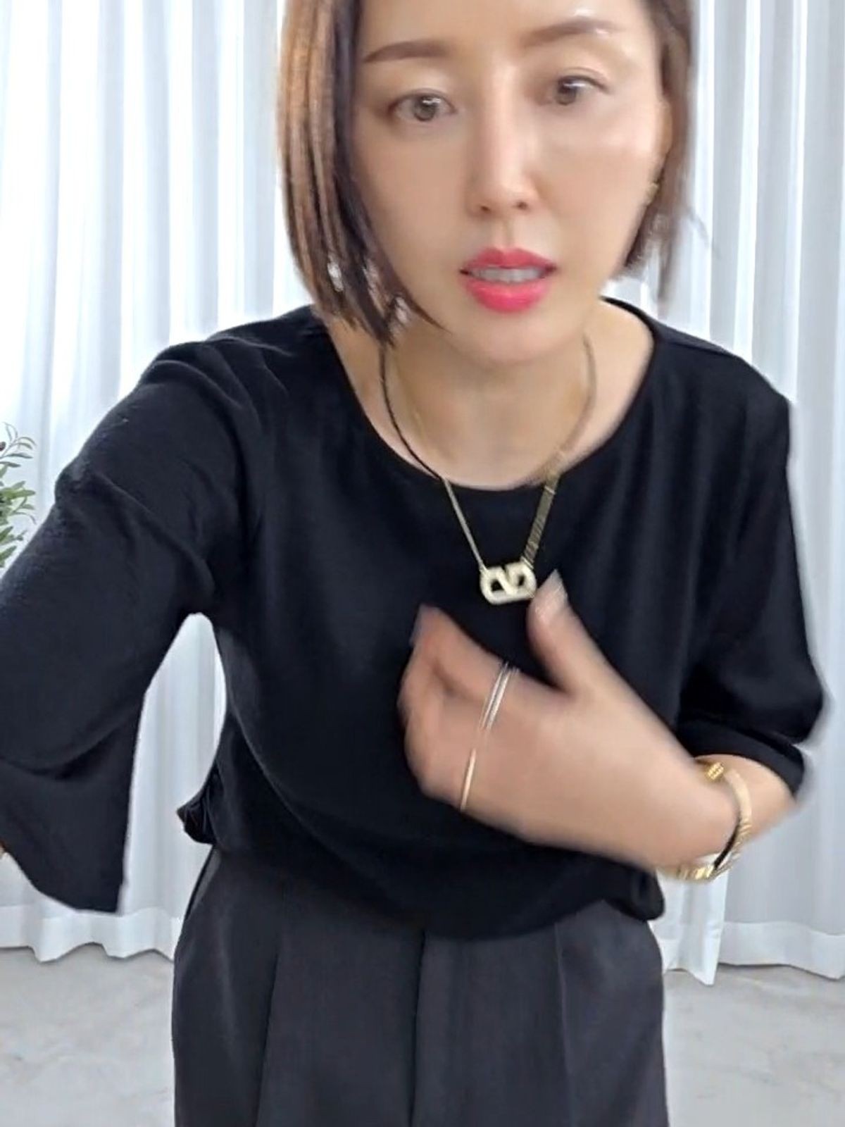 31716-고급가을티셔츠(호피스카프세트)