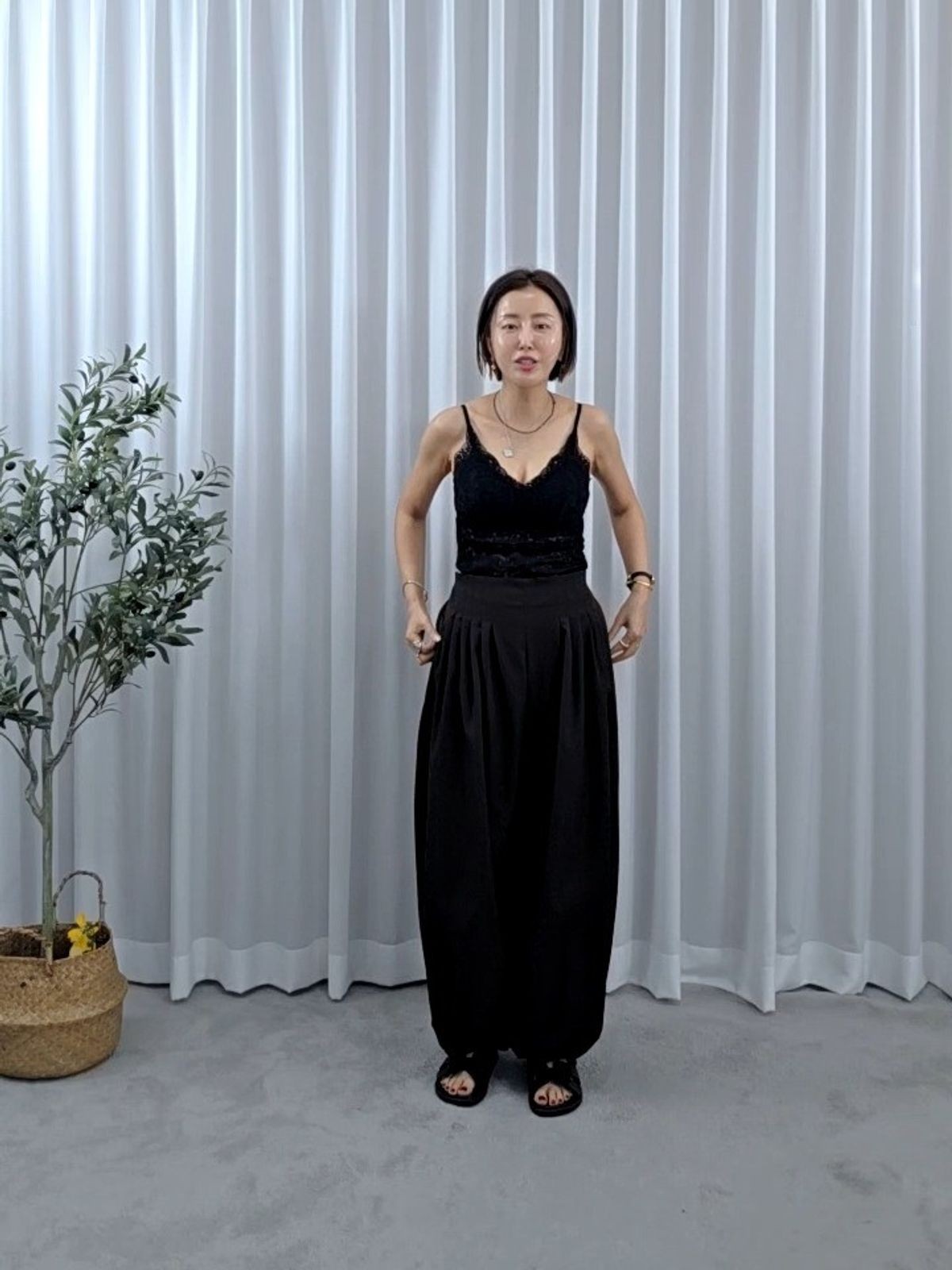 31719-하비커버하렘뒷밴딩팬츠