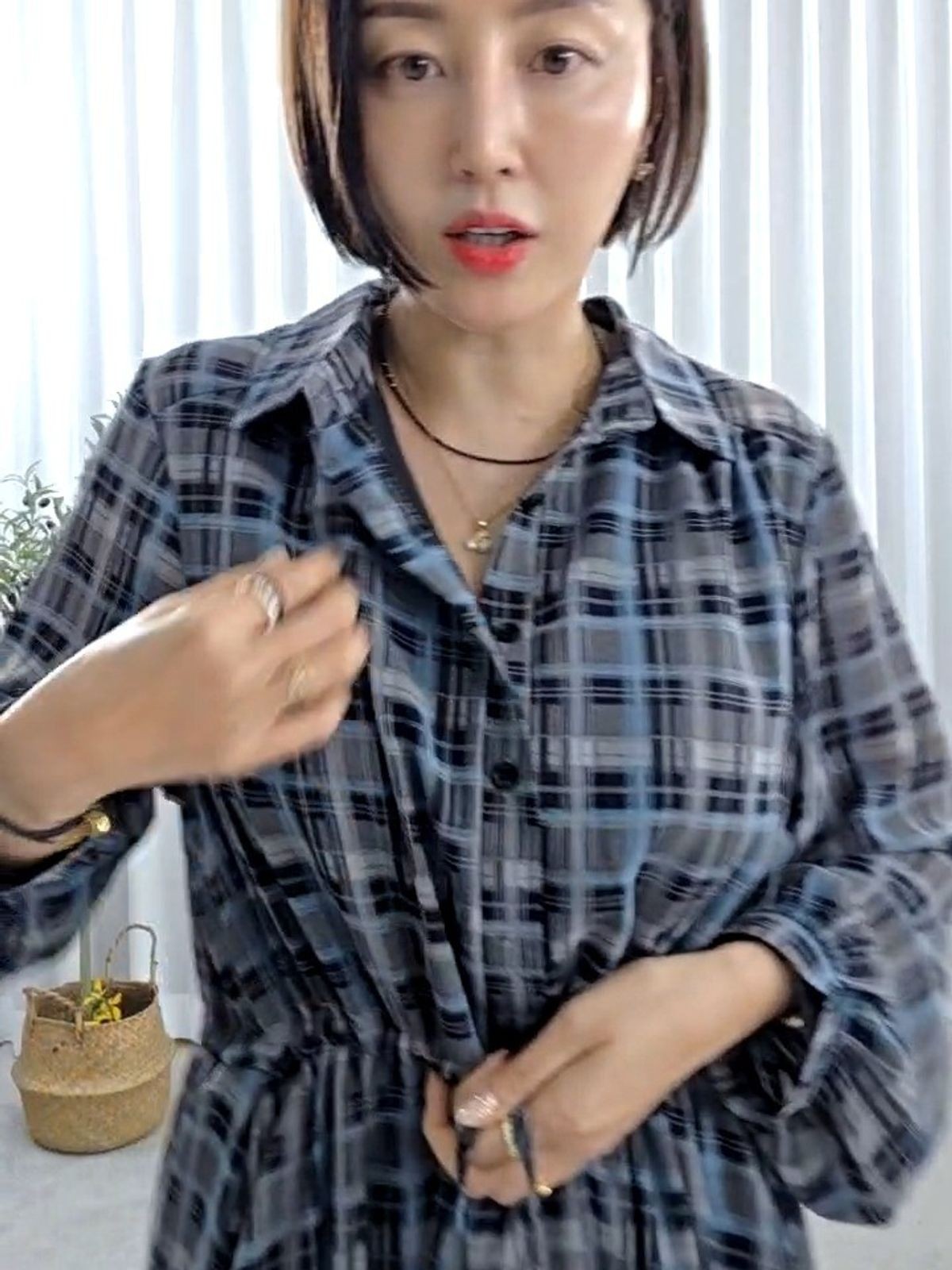 31902-올가을대유행체크원피스