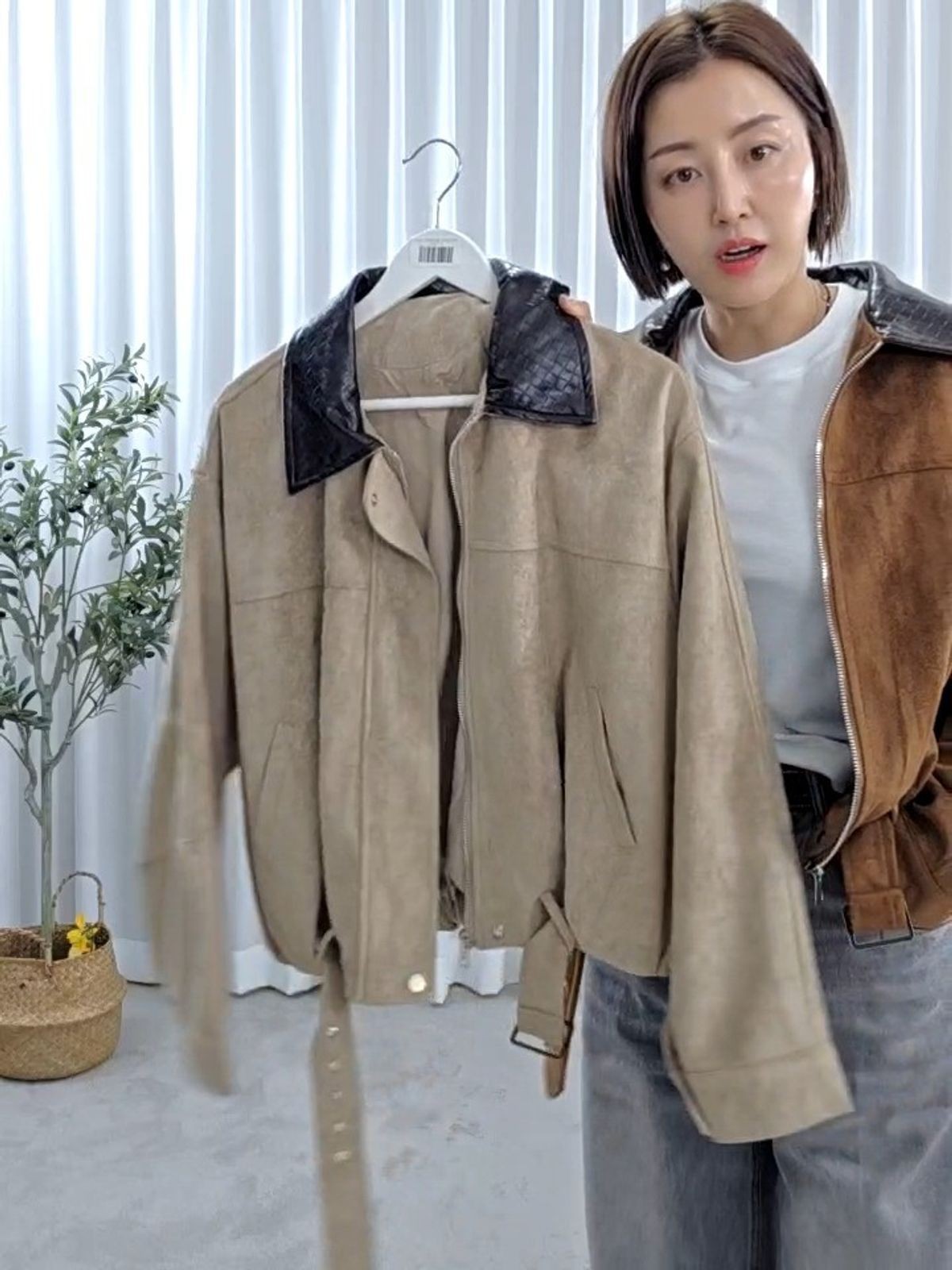32244-보테맛버클스웨이드자켓 썸네일 3
