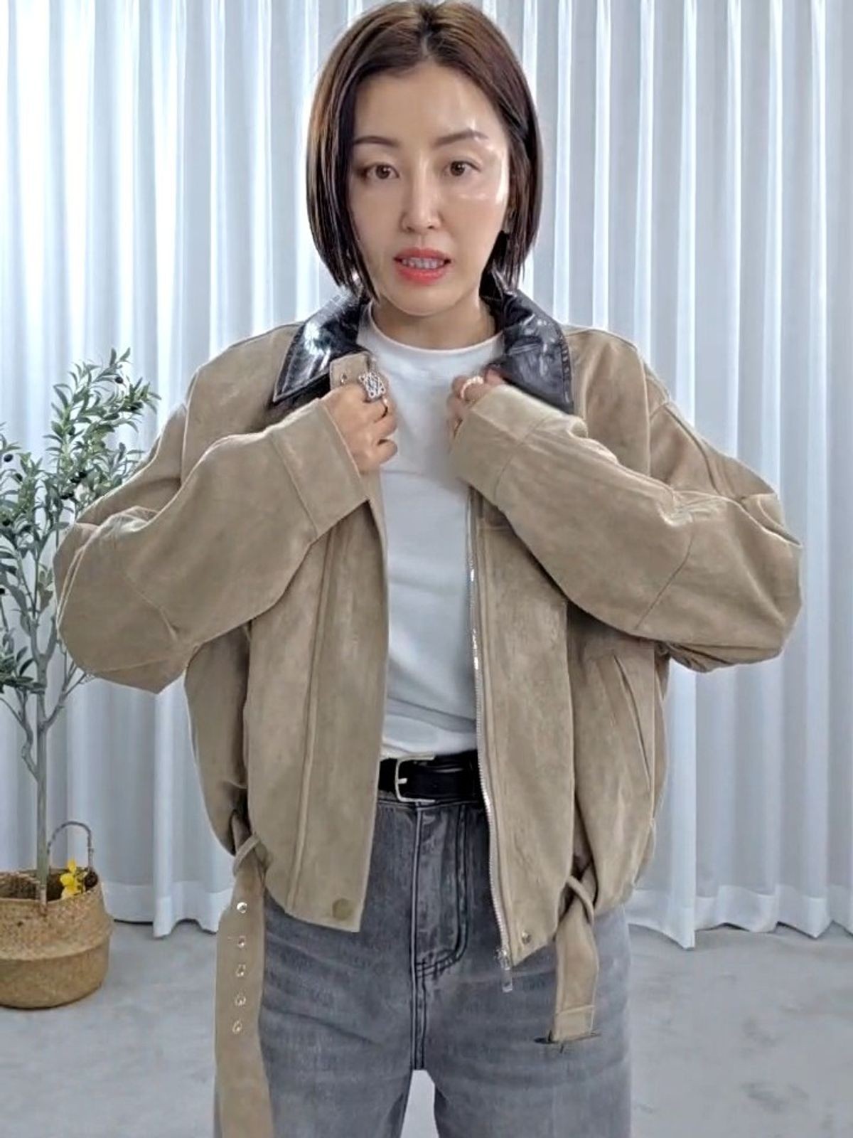 32244-보테맛버클스웨이드자켓 썸네일 4